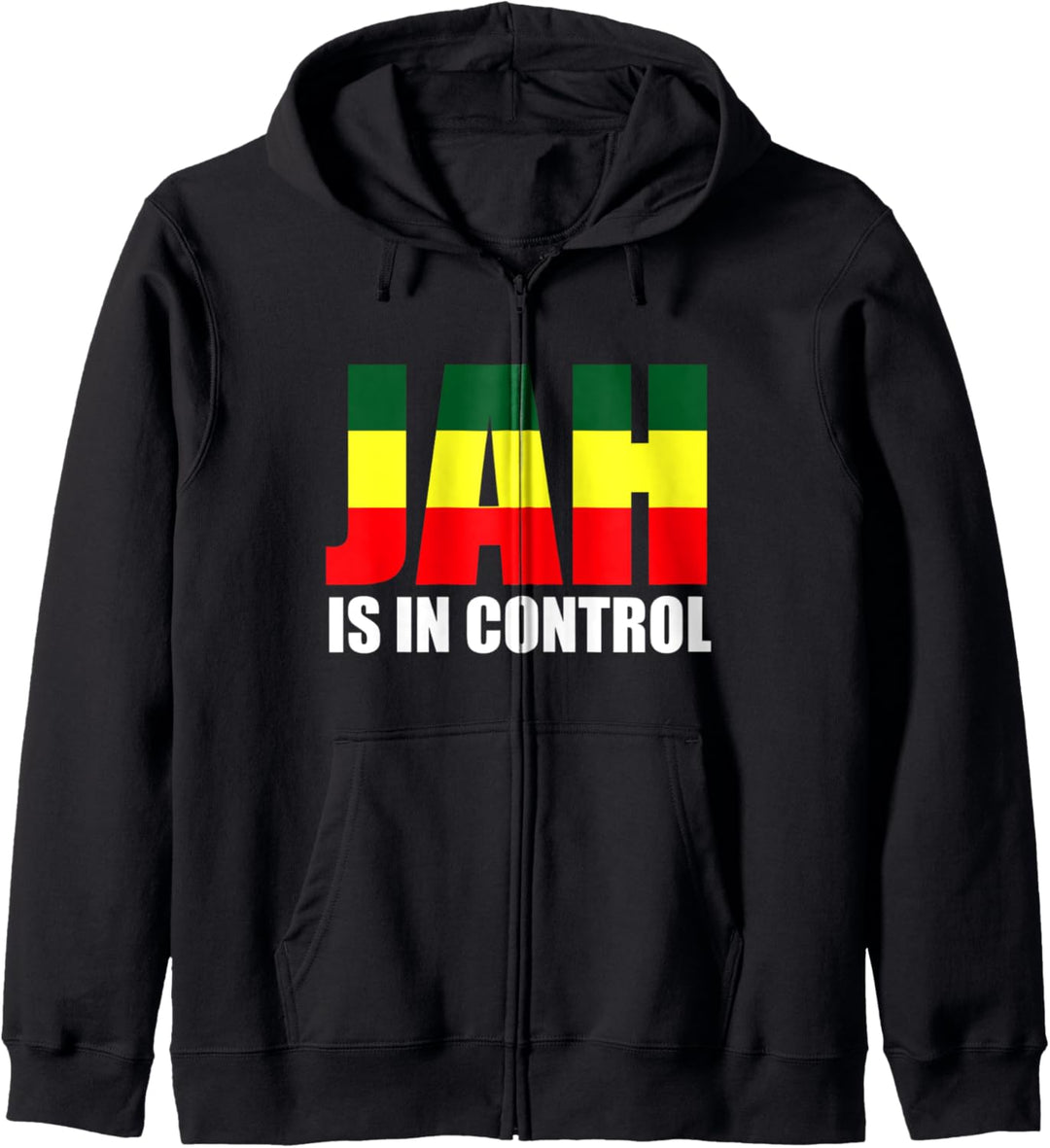 Rasvybe: Jah Is In Control Rasta Reggae Lovers Rastafari Kapuzenjacke