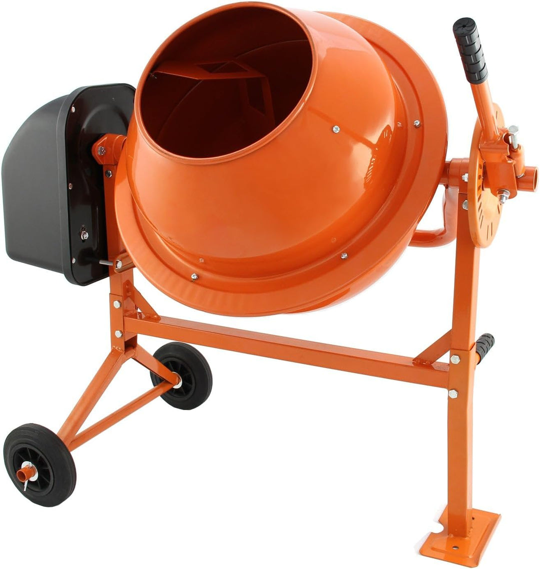 Elektrischer Betonmischer 70 Liter – Beton- & Mörtelmischer mit 250W Motor, kompakte Betonmischmasch