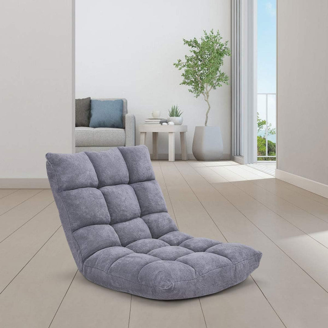 GOPLUS Bodenstuhl, Bodensofa mit Rückenlehne, Bodensessel mit Schlaffunktion, Floor Chair, Lazy Sofa