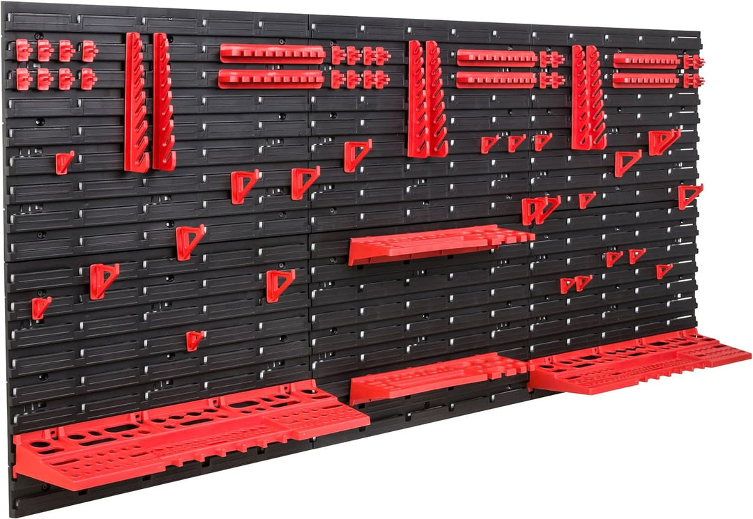 SimpleThing Lagersystem Werkstattregal | 172 x 78 cm | | Wandregal mit Werkzeughalterungen - Wandpla