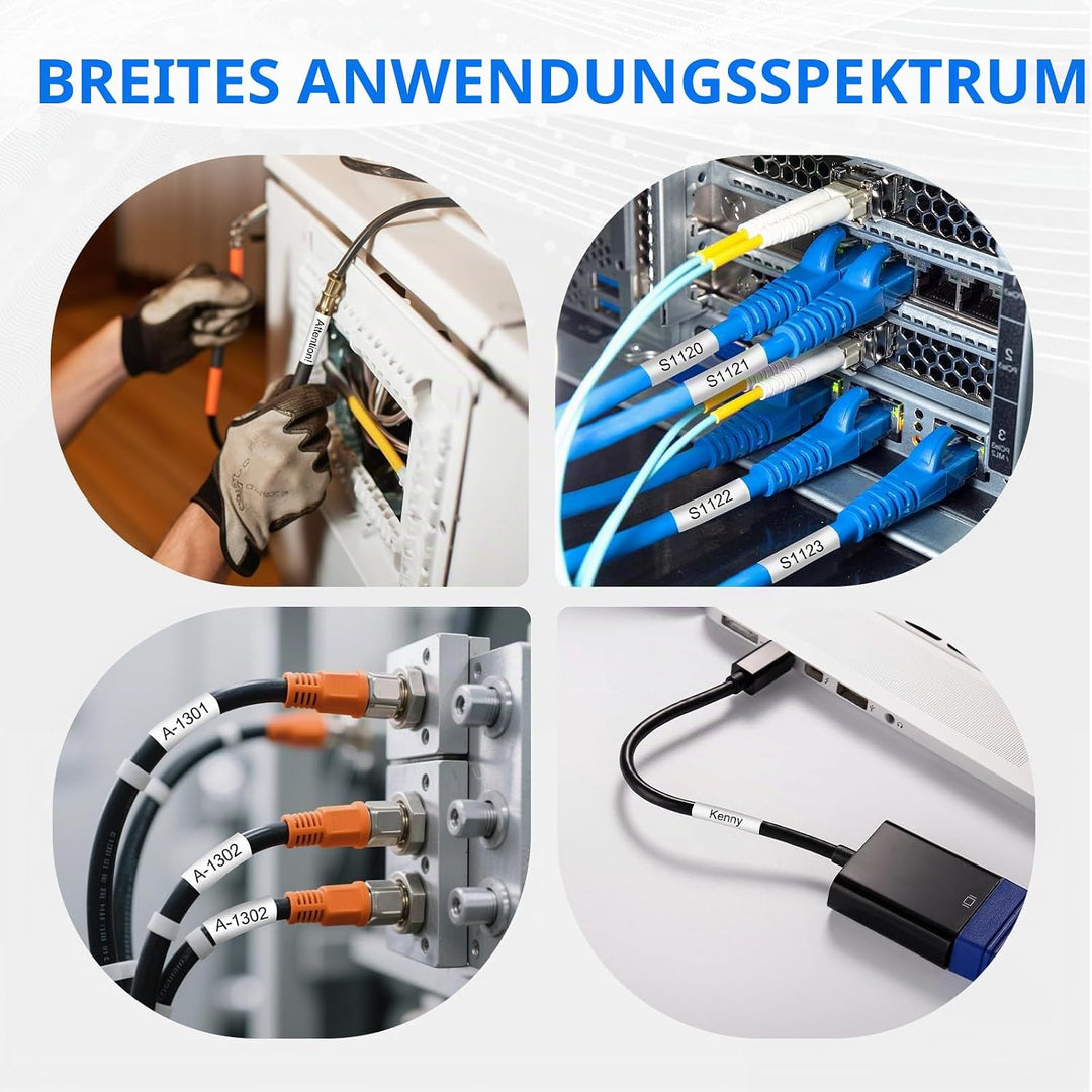 3er-Pack 17,7mm Schrumpfetikett Kompatibel für Brother HSe-241 HSe241 HS241 Hsc241 Schrumpfschläuche