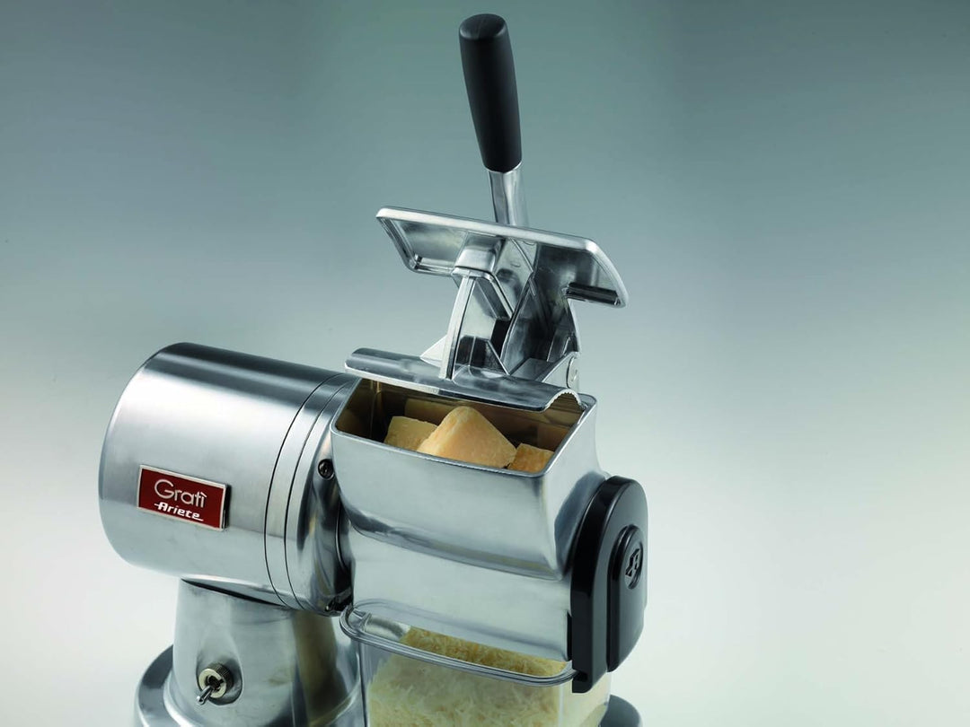 Ariete, 449 Gratì Superior, elektrische Profi-Reibe aus Druckgussaluminium für Käse, Brot, Schokolad