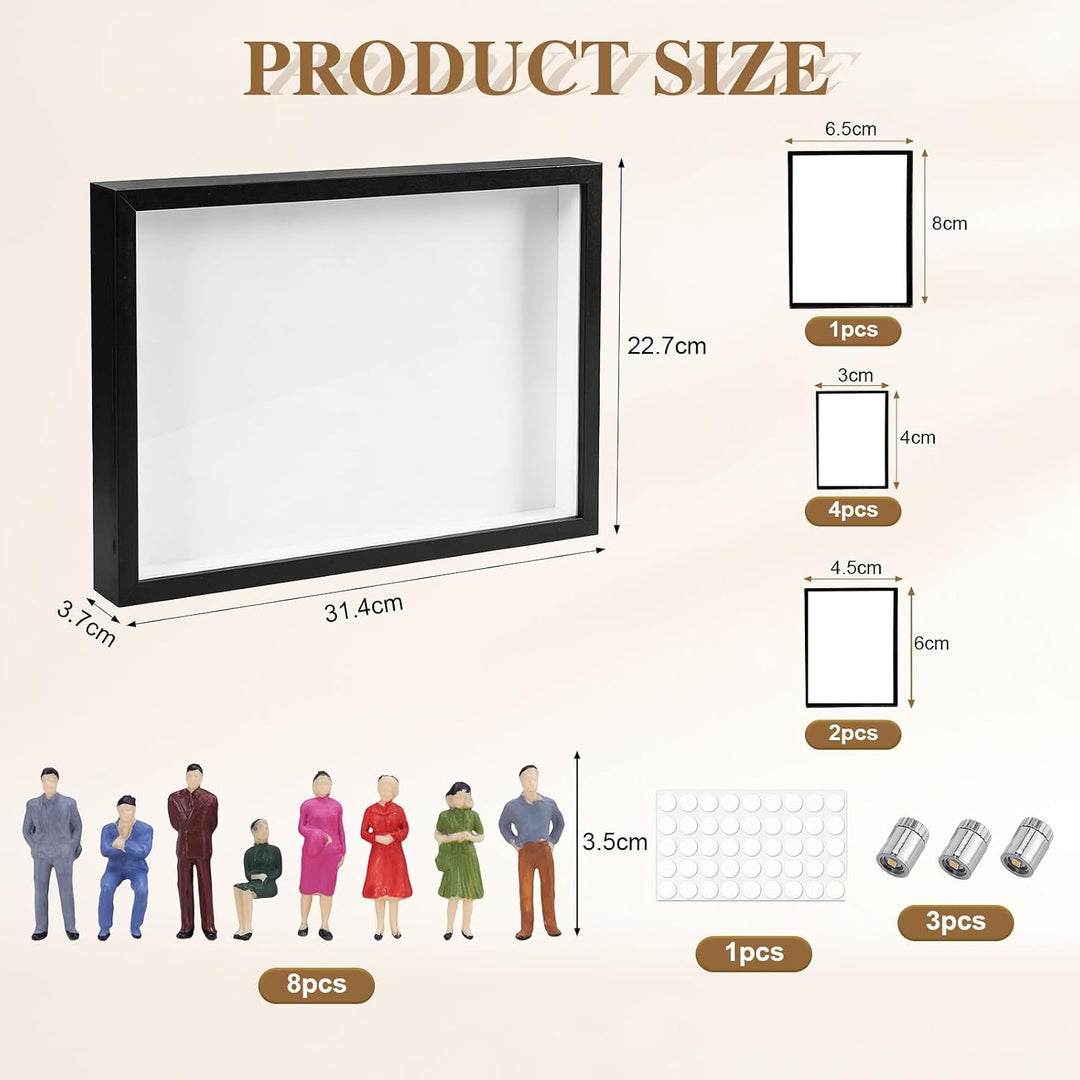 DIY Mini Museum Silhouette Box, Mini Figuren Menschen Museum