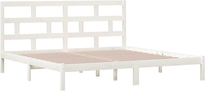 Tidyard Massivholzbett Holzbett Bettrahmen mit Lattenrost Bettgestell Einzelbett Jugendbett Betten W