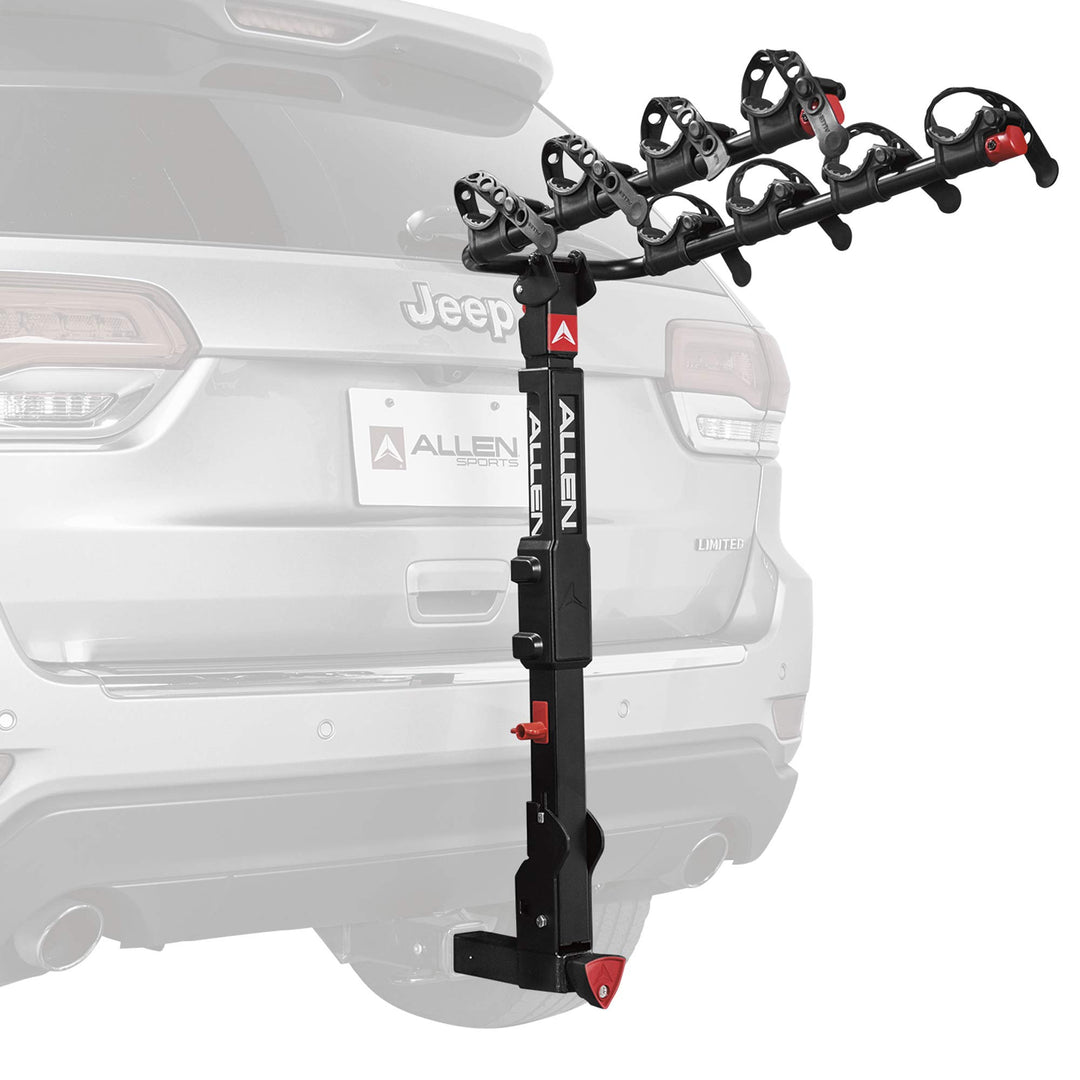 Allen Sports 4 Fahrrad Anhängerkupplung für 2 Zoll Anhängerkupplung Premier Locking Schwarz, Premier