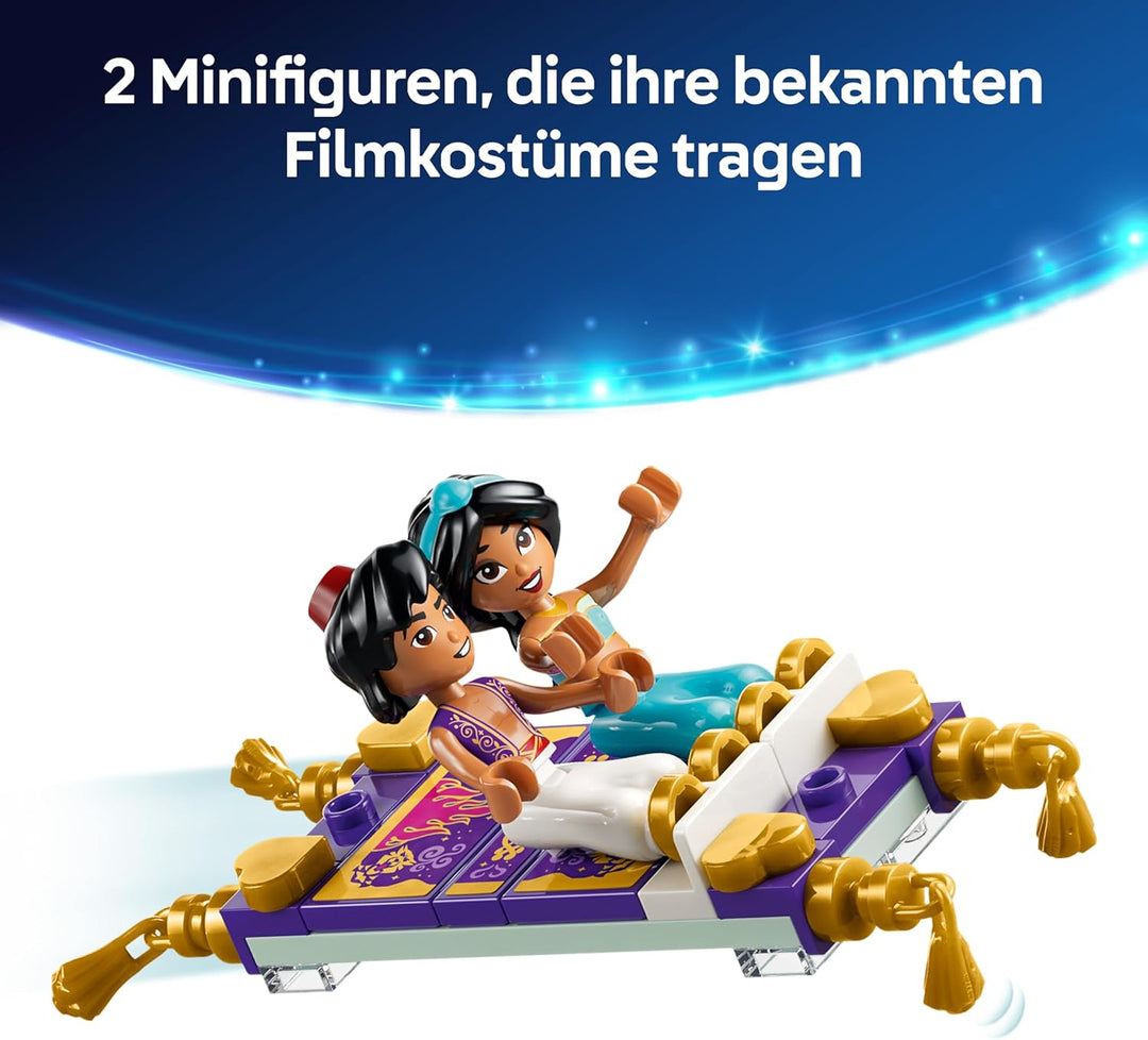LEGO ǀ Disney Princess Jasmins Schmuckkästchen - Aladdin Set mit 2 Mini-Puppen, 2 Ringen und Dschinn