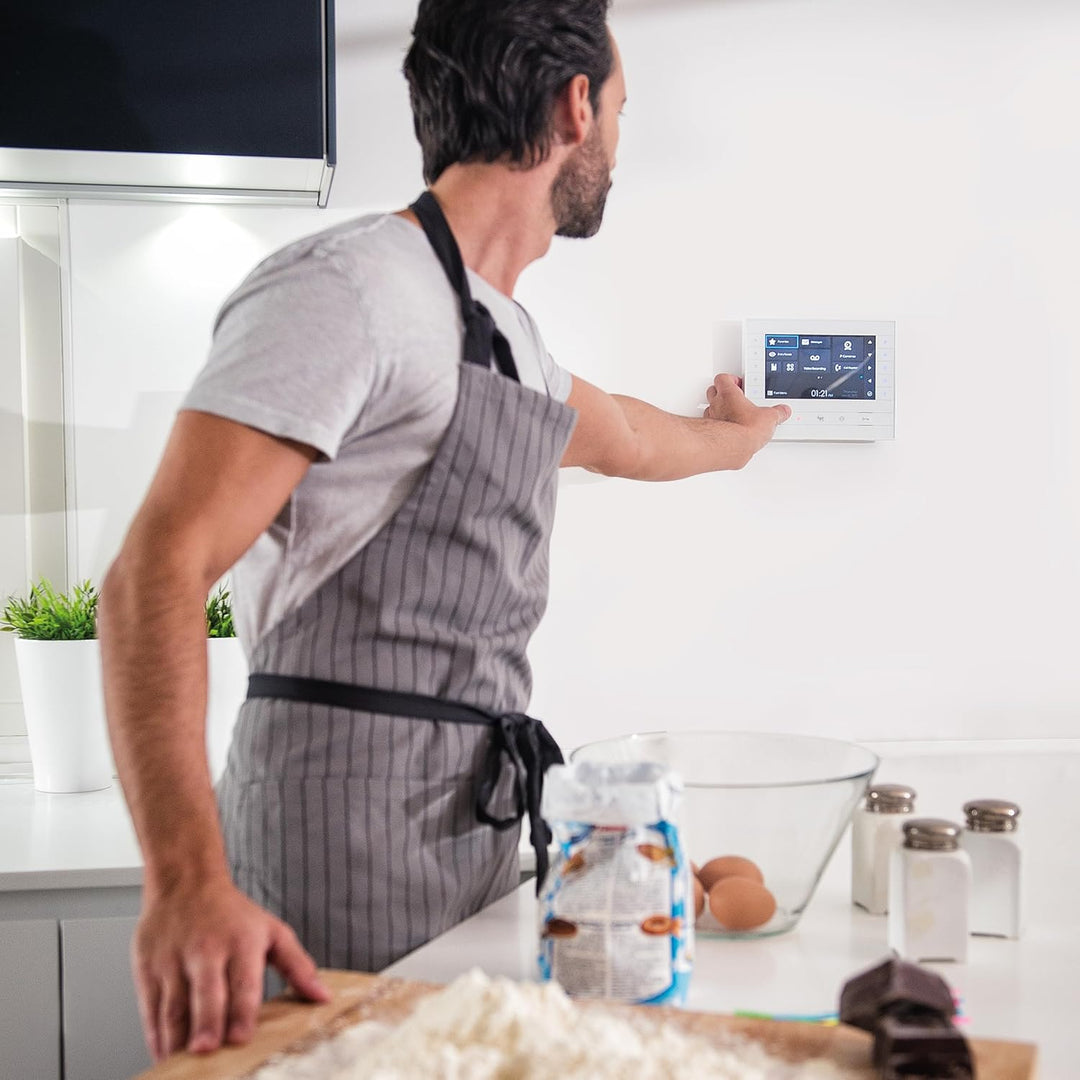 CAME BPT Video-Türsprechanlage im Set für Einfamilienhäuser, mit weisser Freisprech-Video-Innenstati