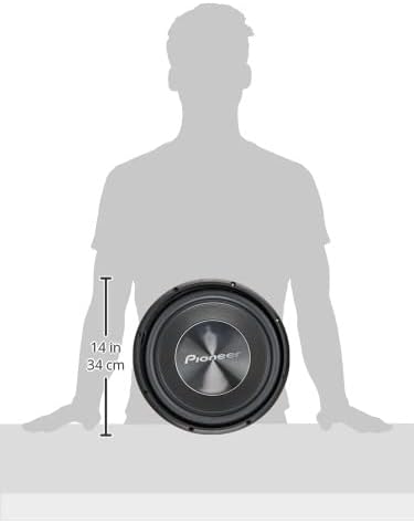 Pioneer TS-A300S4 Subwoofer mit Schwingspule für den Gehäuseeinbau (1.500 W), 30 cm/12", IMPP Membra