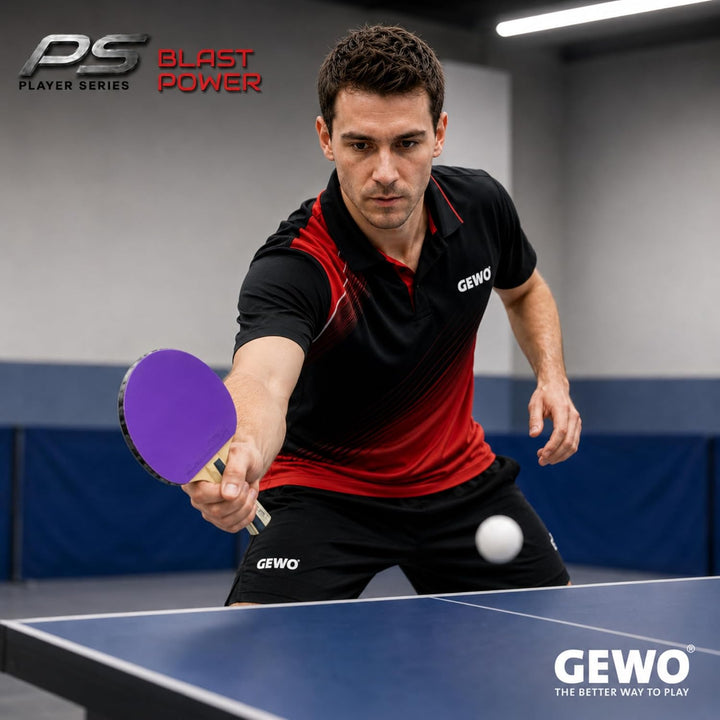 GEWO PS Blast Power Tischtennisschläger - ITTF genehmigter Profi-Tischtennisschläger, Allroundschläg