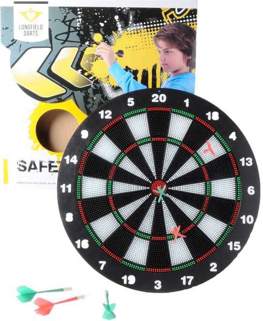 Engelhart - 065020- Safety Dart Set - Kinder Dartscheibe mit Target und Dart Safe - 1 Ziel von Darts