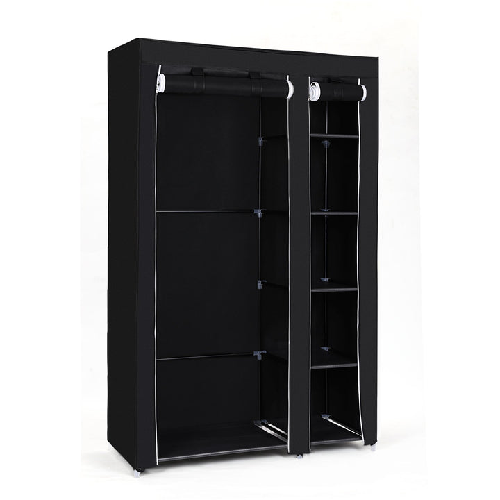 SONGMICS Stoffschrank, XL, Kleiderschrank, Faltschrank, Campingschrank mit Kleiderstange, 110 x 175