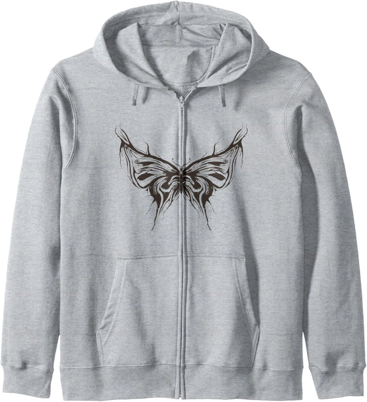 Grunge Schmetterling Bug Wings Kapuzenjacke