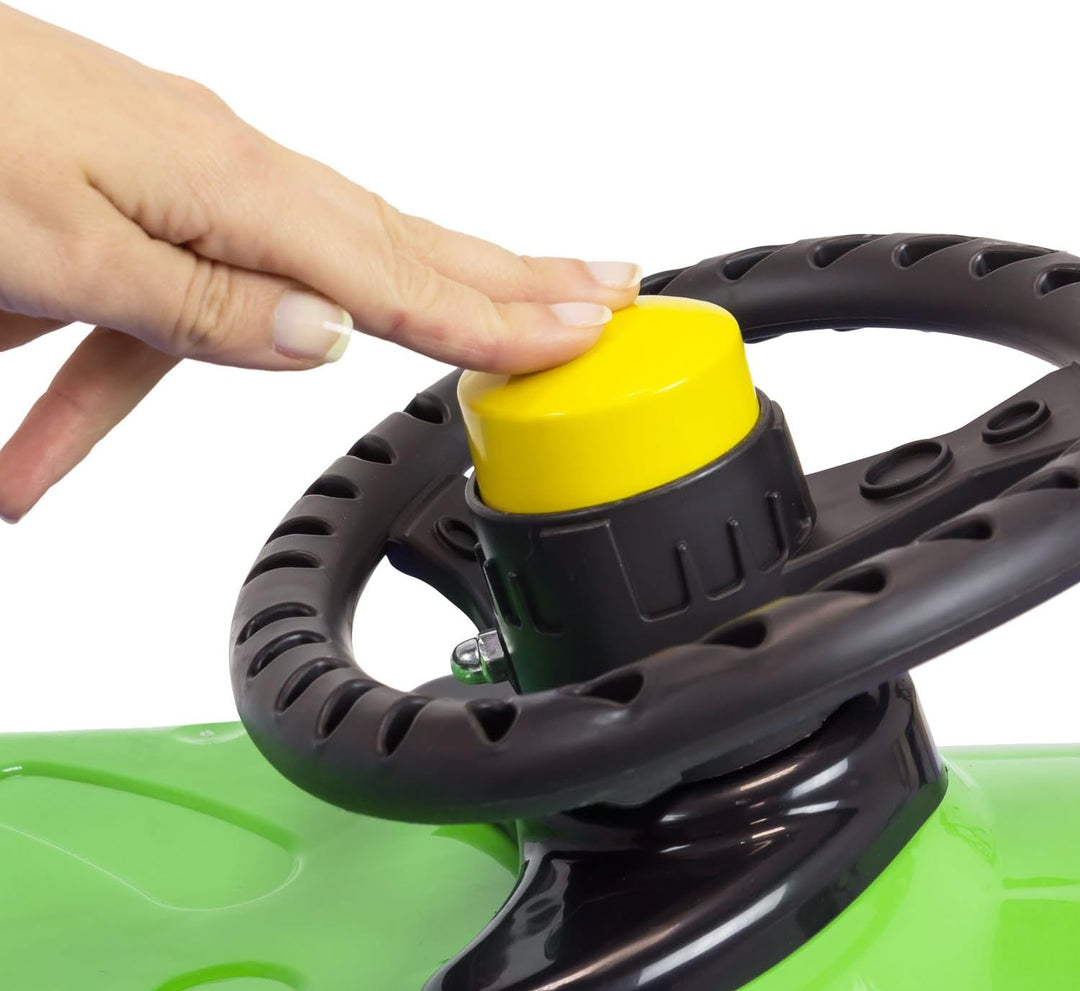 Prosperplast 2-Sitzer Bullet Control Kinderschlitten mit Lenkung Schlitten Kunststoff Lenkbar Zugsei