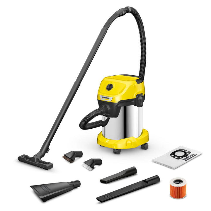 Kärcher WD 3 S V-17/6/20 Auto Nass- und Trockensauger mit Blasfunktion, 1000 W, 17 L