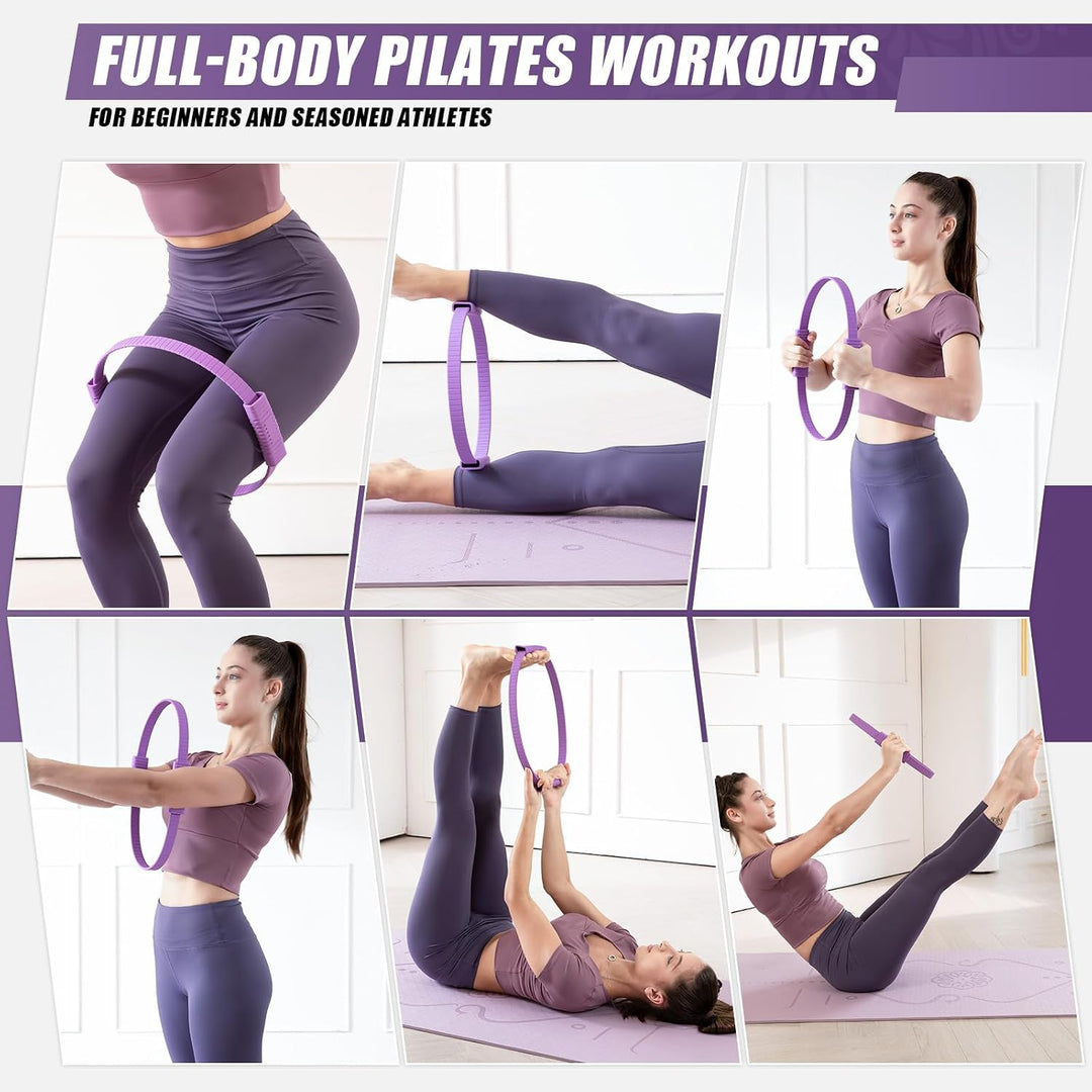 Pilates-Ring, 35,6 cm, magischer Kreis, Pilates-Ringe zur Konzentration auf die Stärkung der inneren