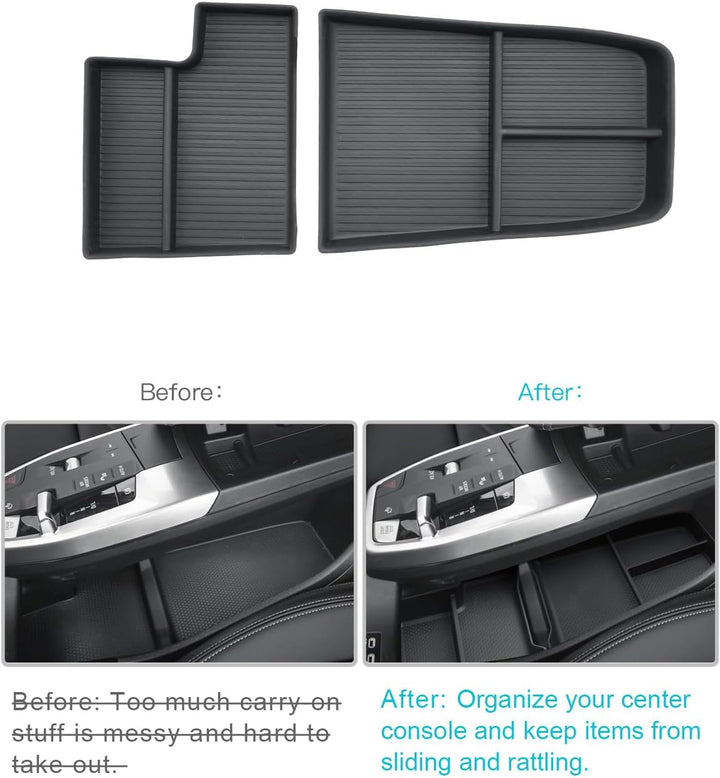 CDEFG Kompatibel mit BMW X1 U11 iX1 / X2 U10 iX2 2023-2025 2026 Mittelkonsole Organizer Aufbewahrung