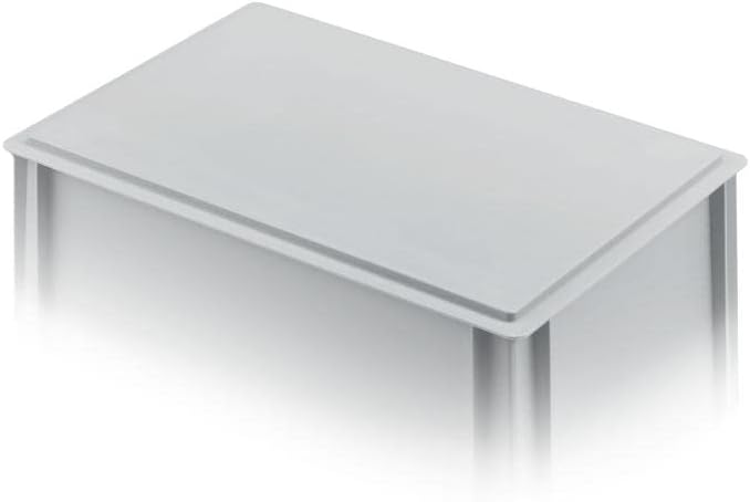 SuperSparSet 13x Eurobehälter mit geschlossenem Griff | HxBxT 7,5x40x60cm | 15 Liter | Grau | Eurobo