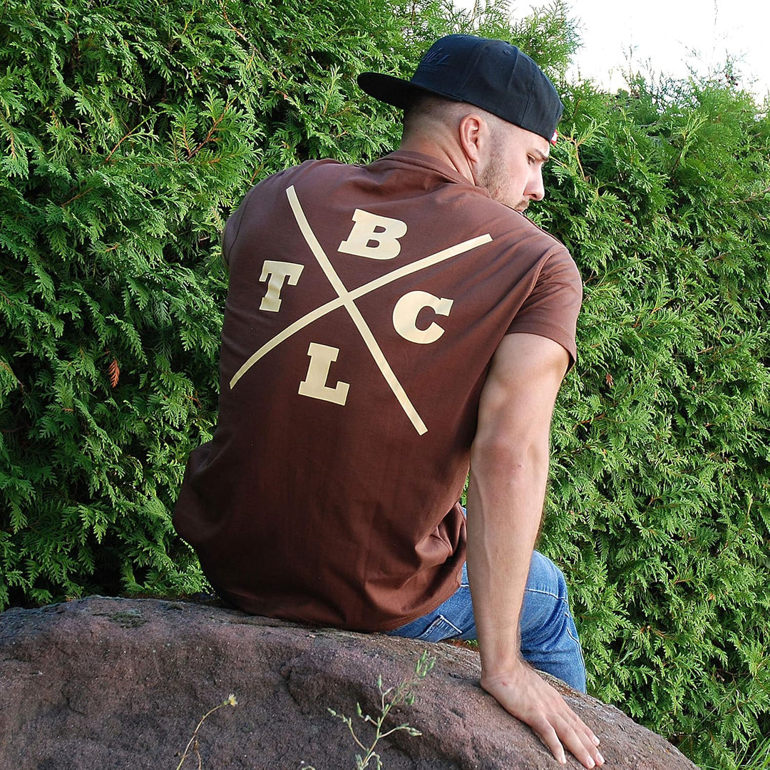 Brachial Premium Herren T-Shirt Beach Regular - für Freizeit Bodybuilding Workout Gym Kraftsport Fit