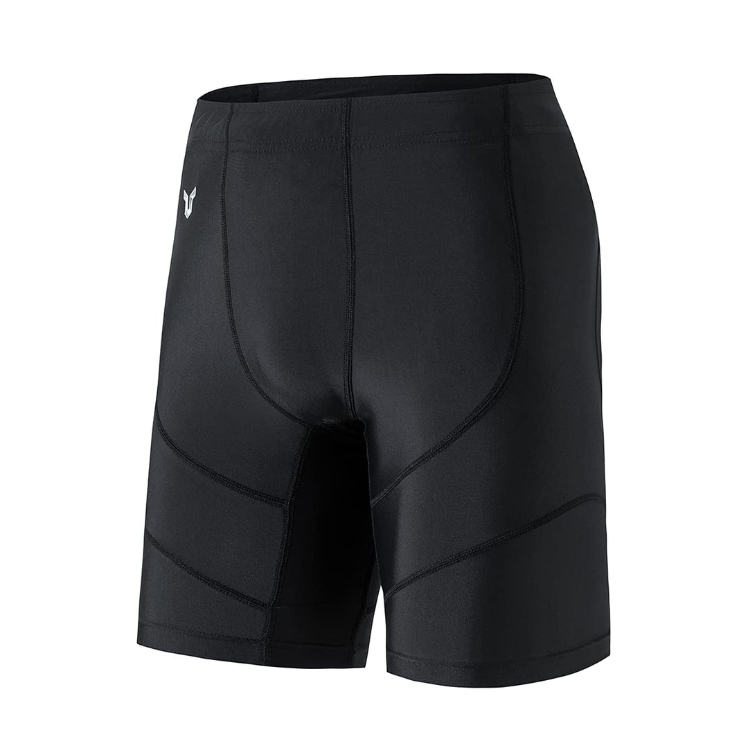 HUGE SPORTS Herren Splice Schwimmhose Kompression Jammer Lang Wilde Serie M Schwarz, M Schwarz