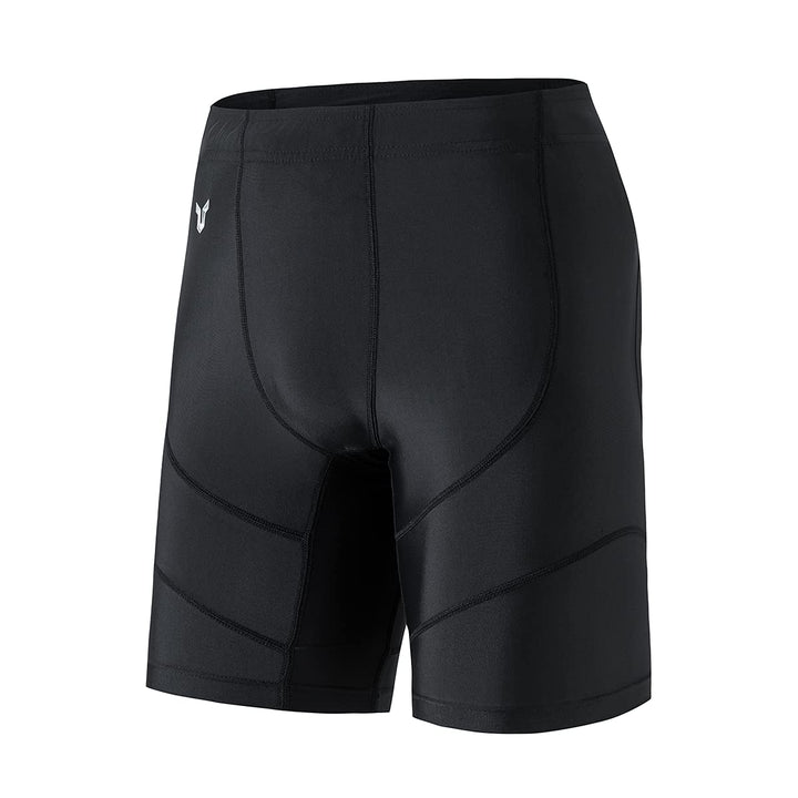 HUGE SPORTS Herren Splice Schwimmhose Kompression Jammer Lang Wilde Serie S Schwarz, S Schwarz
