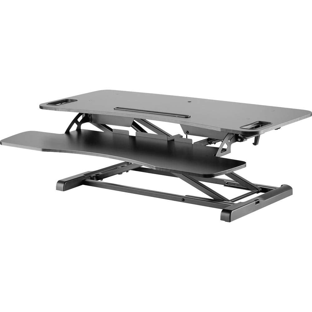 DIGITUS DA-90380-1 Höhenverstellbarer Sitz/Steh Arbeitsplatz, Schwarz