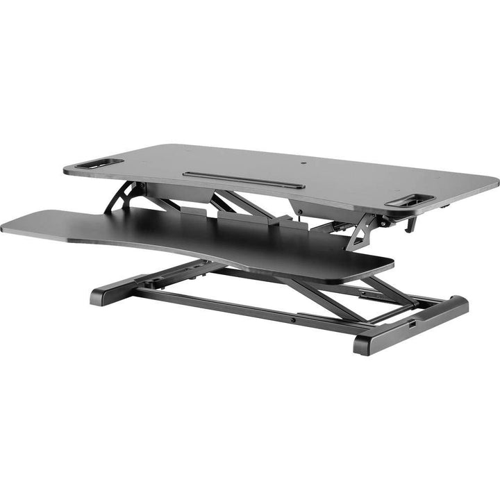 DIGITUS DA-90380-1 Höhenverstellbarer Sitz/Steh Arbeitsplatz, Schwarz