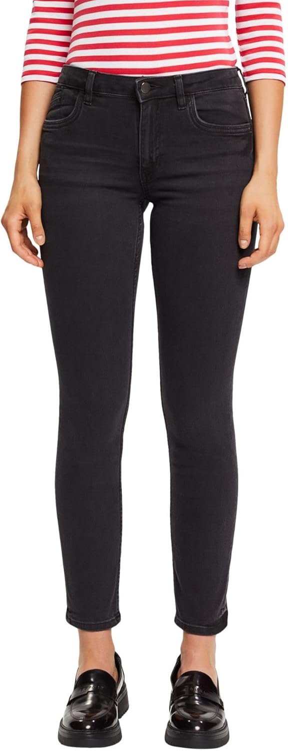 ESPRIT Damen Jeans 27W / 30L 911/Black Dark Wash, 27W / 30L 911/Black Dark Wash