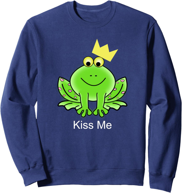 Frosch-Kuss-Me-Design. Sweatshirt