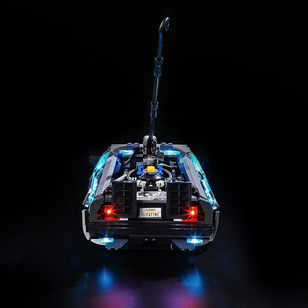 YEABRICKS LED Licht für Lego-10300 Creator Expert Back to The Future Time Machine Bausteine Modell (