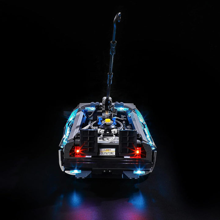 YEABRICKS LED Licht für Lego-10300 Creator Expert Back to The Future Time Machine Bausteine Modell (