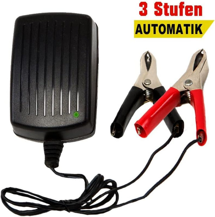 Automatik 6V 1,2A Blei Akku Ladegerät für 1,2Ah 3,4Ah 4Ah 4,5Ah 5Ah 7Ah 7,2Ah 12Ah Batterie