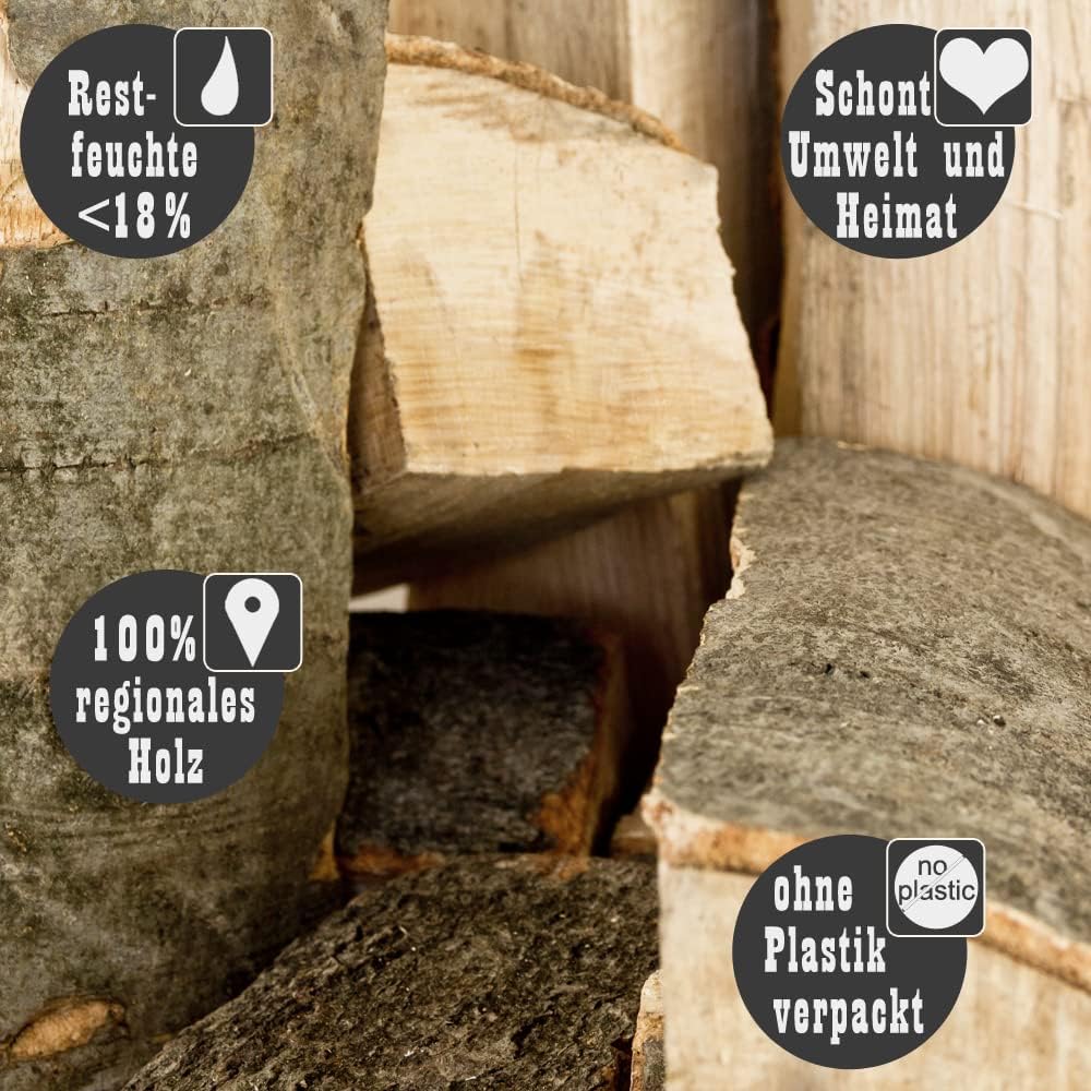 Buche Smoker Holz Räucherholz Brennholz 10-30 kg Buchenholz kammergetrocknet 25 cm Kaminholz Smoke F
