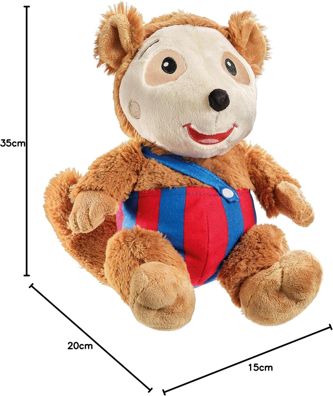 Schmidt Spiele 42255 Bobo Siebenschläfer XL, Plüschfigur 35cm, Braun