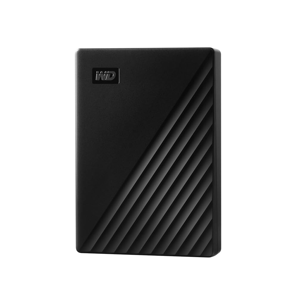 WD My Passport externe Festplatte 4 TB (mobiler Speicher, schlankes Design, herunterladbare Software