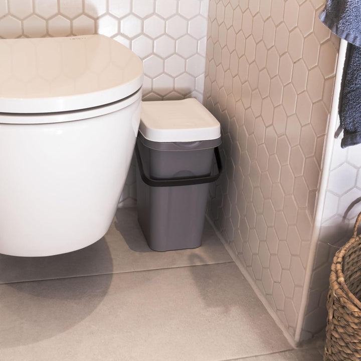 4x 7 Liter Windeleimer Geruchsdicht Blau Gelb Grün Weiss, Biomülleimer Küche, Bio Mülleimer Klein ve