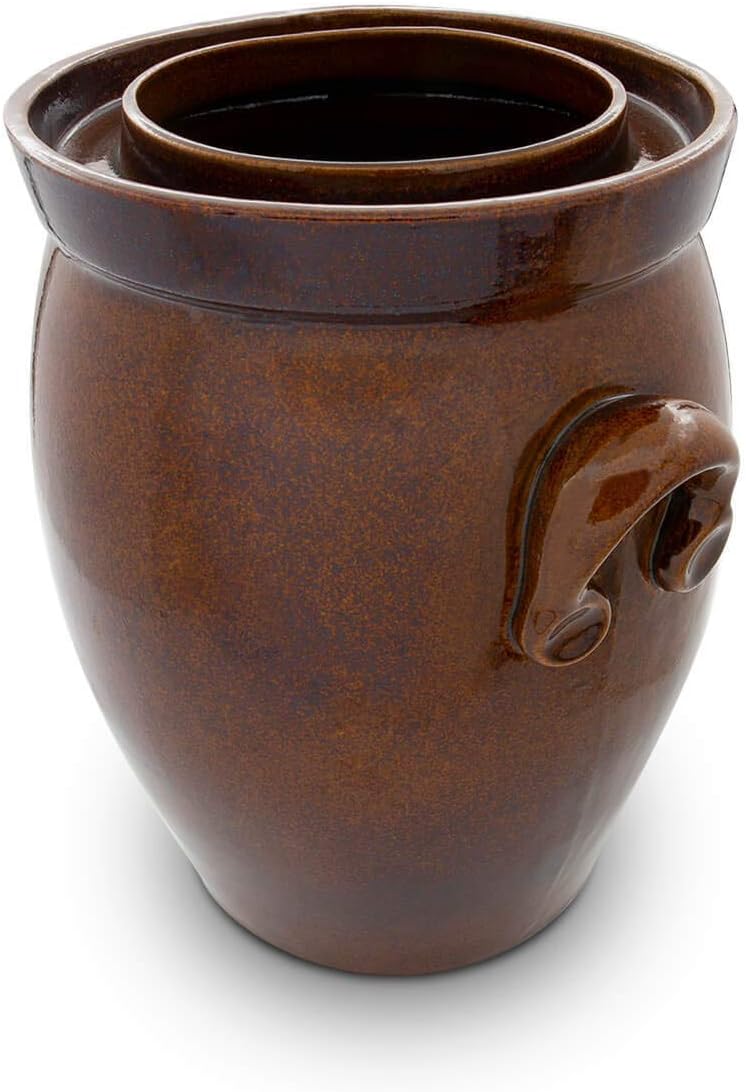 K&K Keramik Gärtopf-Set 16,0 Liter [Form 2] 16 Liter, 16 Liter