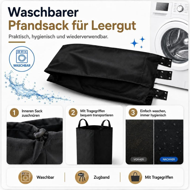 DanDiBo Getränkekistenregal 4 Kisten mit Ablage Pfandflaschen Sammelbehälter 2 in 1 Metall Schwarz 9