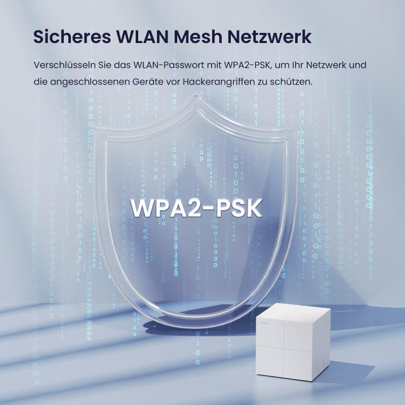 Tenda Nova MW6 Mesh WLAN System - AC1200 Dual Band - Reichweite bis zu 500m² & 90 Geräte - 6x Gigabi