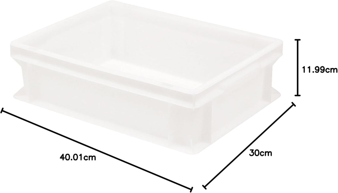 Pimotti Pizzaballenbox (1er Set ohne Deckel) mit 30 x 40 x 12 cm, Kunststoffbehälter für Pizzateig,