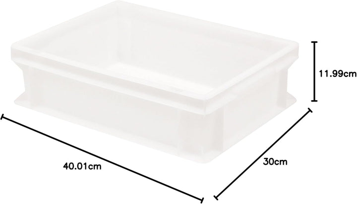 Pimotti Pizzaballenbox (1er Set ohne Deckel) mit 30 x 40 x 12 cm, Kunststoffbehälter für Pizzateig,