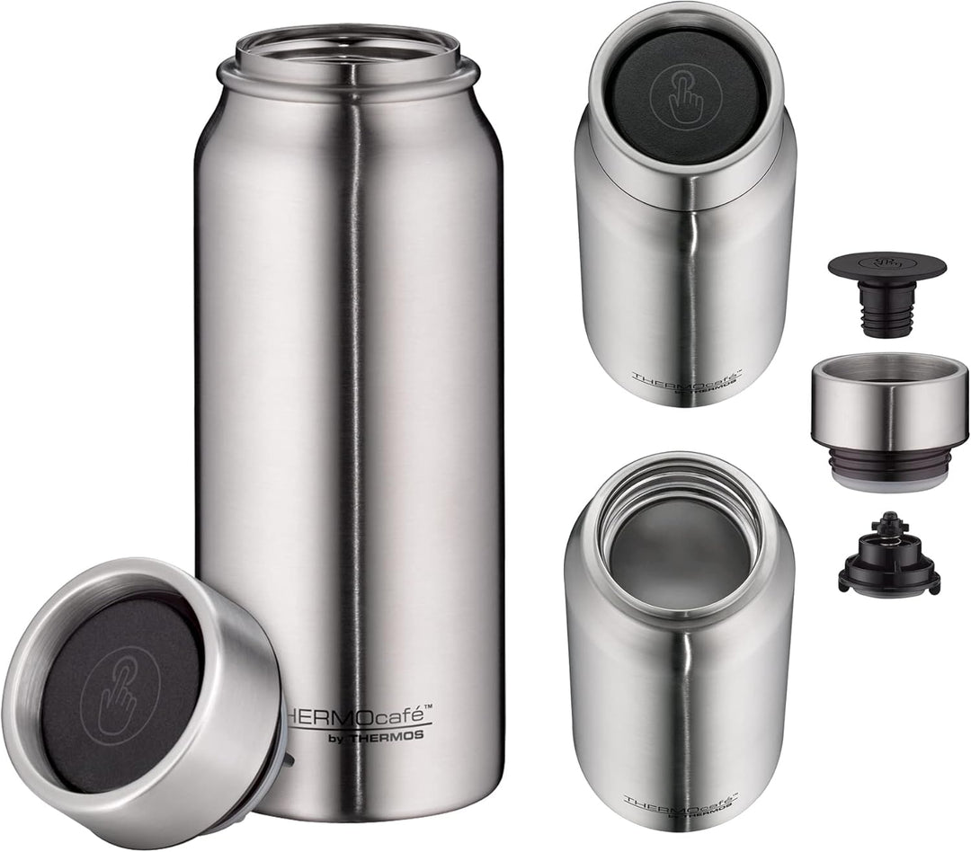THERMOcafé by THERMOS TC DRINKING MUG stainless steel mat 0,50l, Thermobecher Edelstahl, Isolierbech