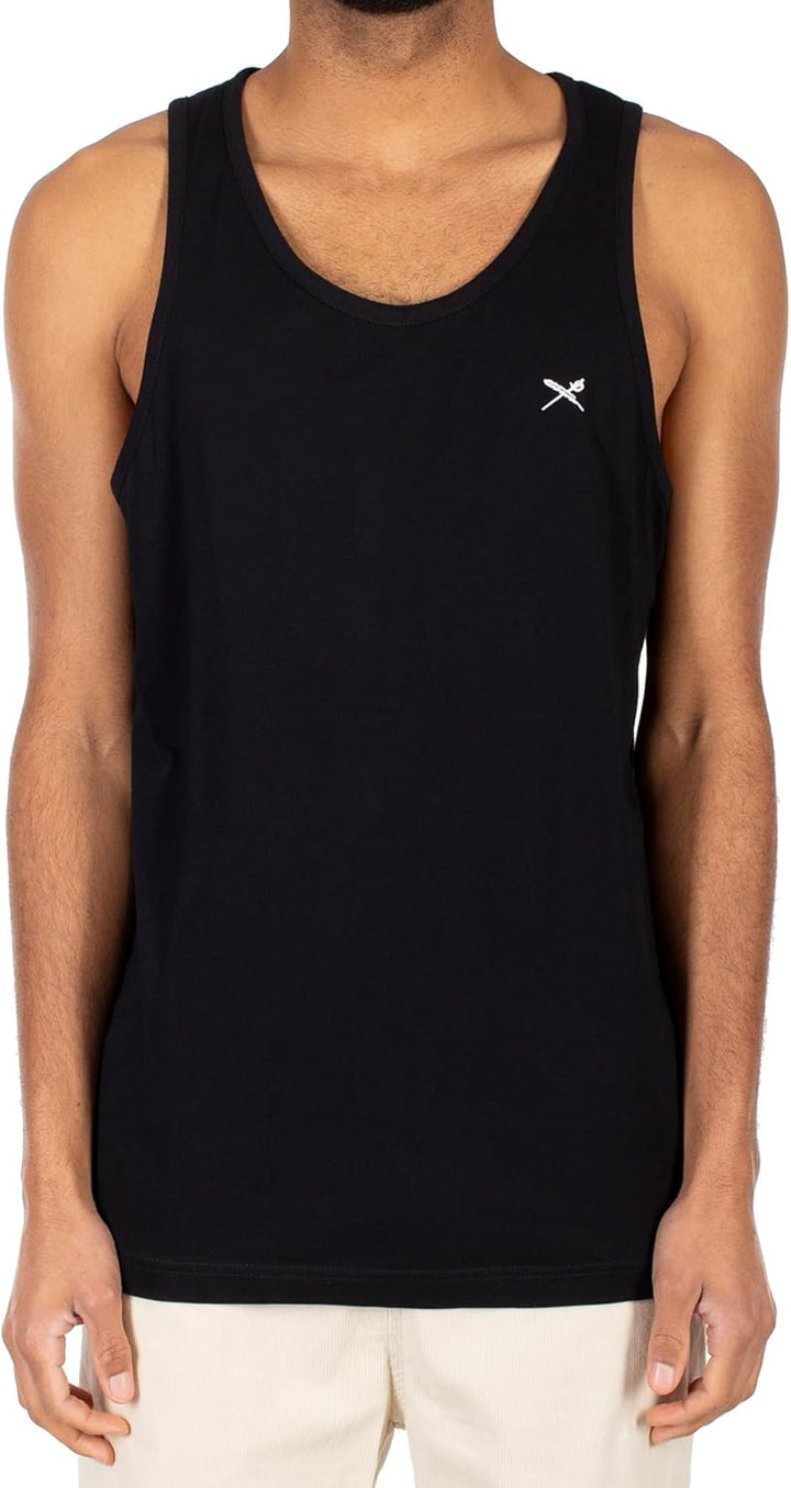 IRIEDAILY Herren Tank Top MINI Flag Bio-Baumwolle Regular Fit S Schwarz, S Schwarz