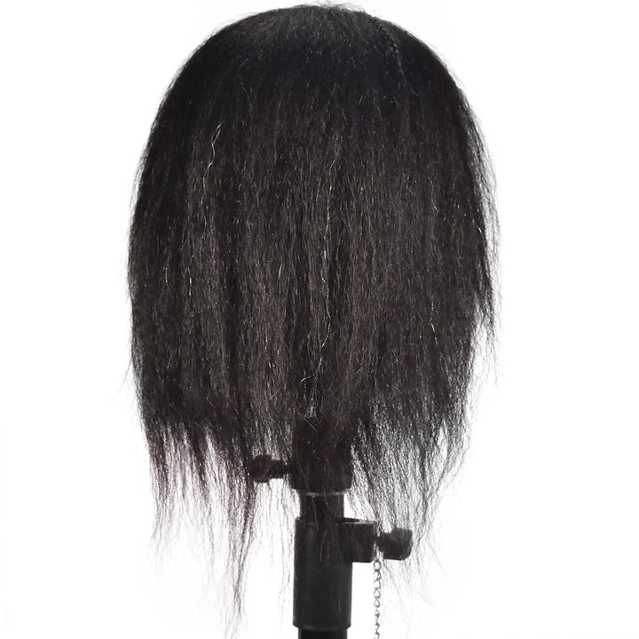 RUISIMEI Ausbildung Kopf 100% echtes Haar Kosmetologie Schaufensterpuppe Kopf Manikin Puppe Kopf (Cl