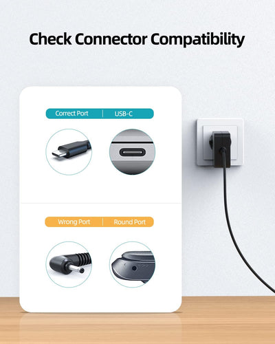 65W USB Typ C Ladegerät Passend für ASUS ADP-65SD B/ADP-65JW A/ADP-65JW B Laptop Netzteil Ladekabel