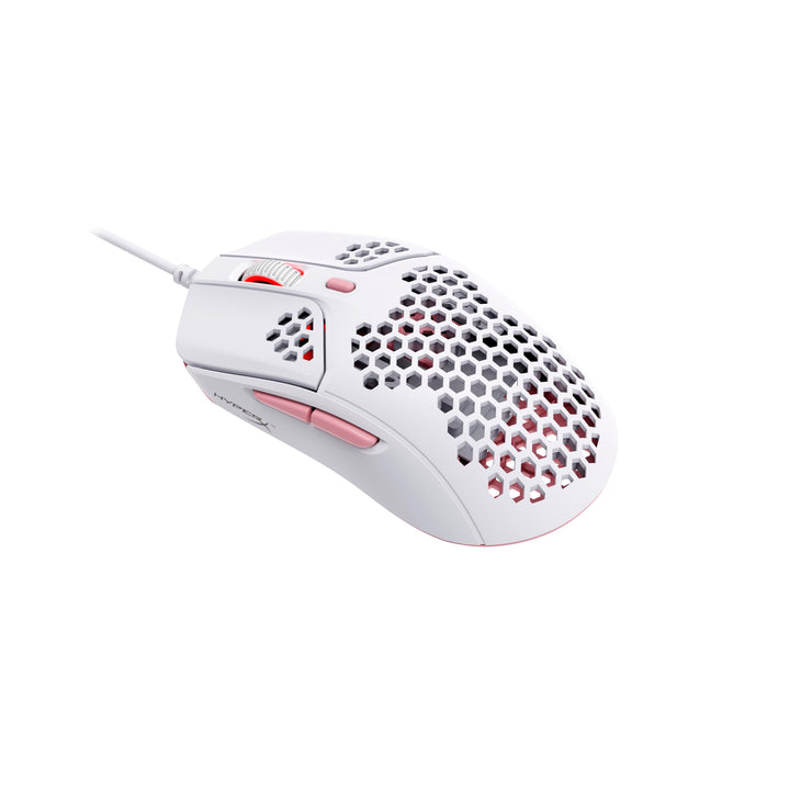 HyperX Pulsefire Haste Gaming-Maus – Ultraleicht, 59g, Wabenschale, Hex-Design, Hyperflex-Kabel, bis