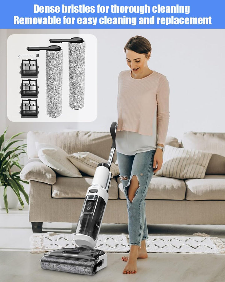 6 Zubehörset für Tineco Floor One Stretch S6/S7 Stretch Ultra/Switch S6/i6 Stretch Ersatzbürsten und