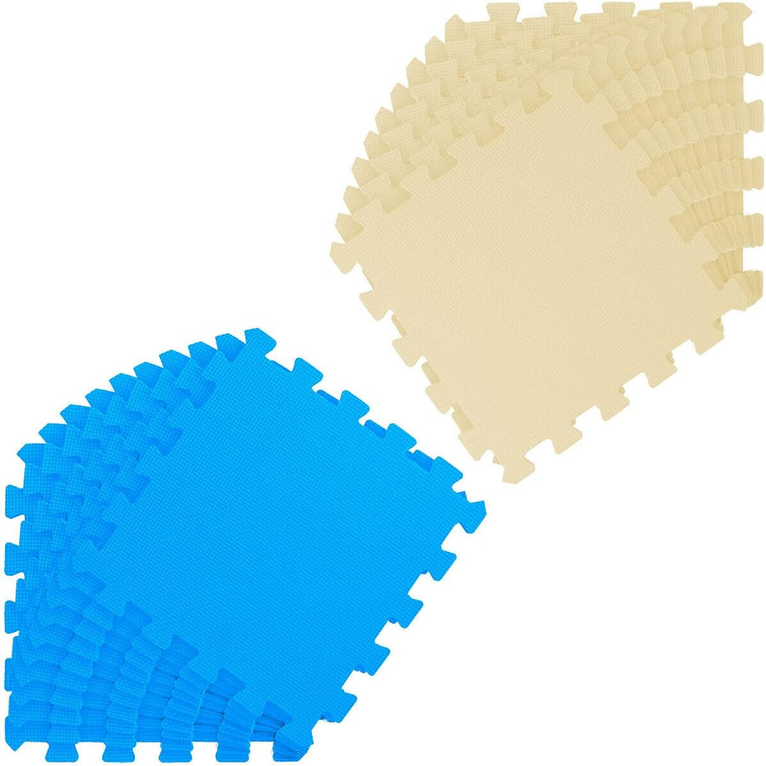 LittleTom 18 Teile Spielmatte Baby Puzzlematte ab Null - 30x30 Krabbelmatte Baby - Spielmatte Kinder