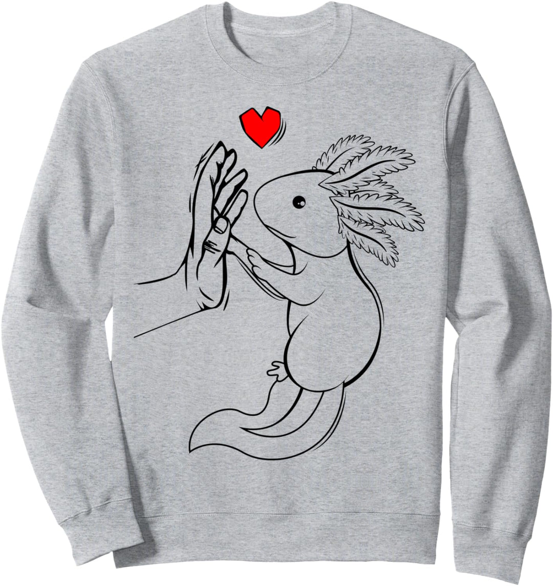 Axolotl Liebe Kinder Frauen Mädchen Sweatshirt