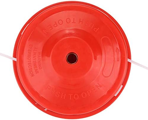 Zerodis Universal Rasentrimmerkopf, 3-Stück Set, Rot, Kunststoff, 10.5cm Durchmesser, Ersatzteil für