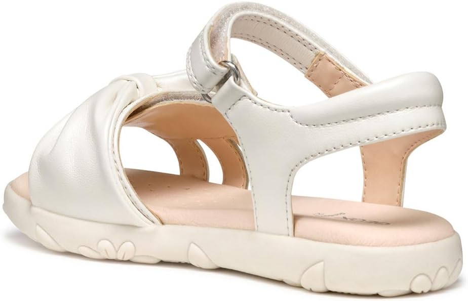 Geox Mädchen J Sandal Haiti GirlSandal 26 EU Weiss, 26 EU Weiss